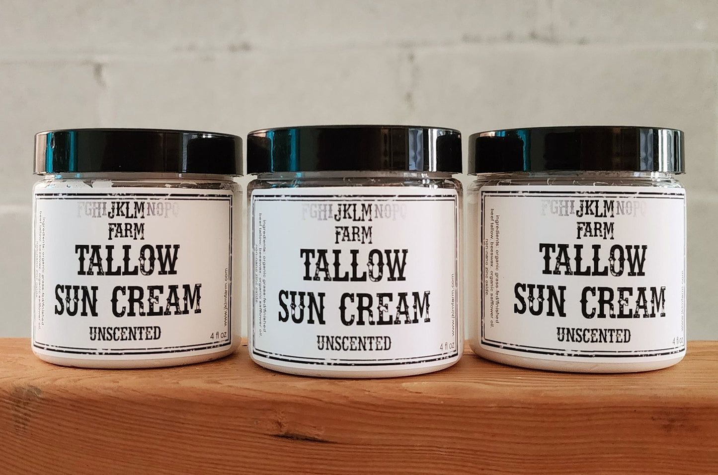 jklm farm natural organic grass-fed beef tallow sun cream sunscreen spf 20