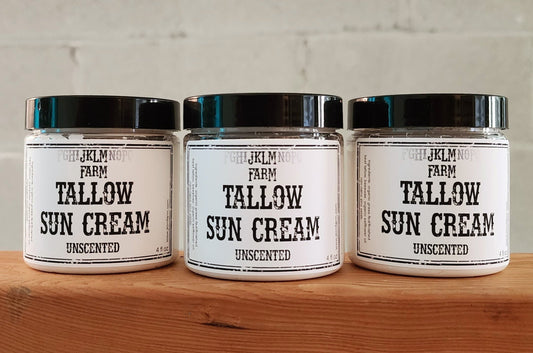 jklm farm natural organic grass-fed beef tallow sun cream sunscreen spf 20