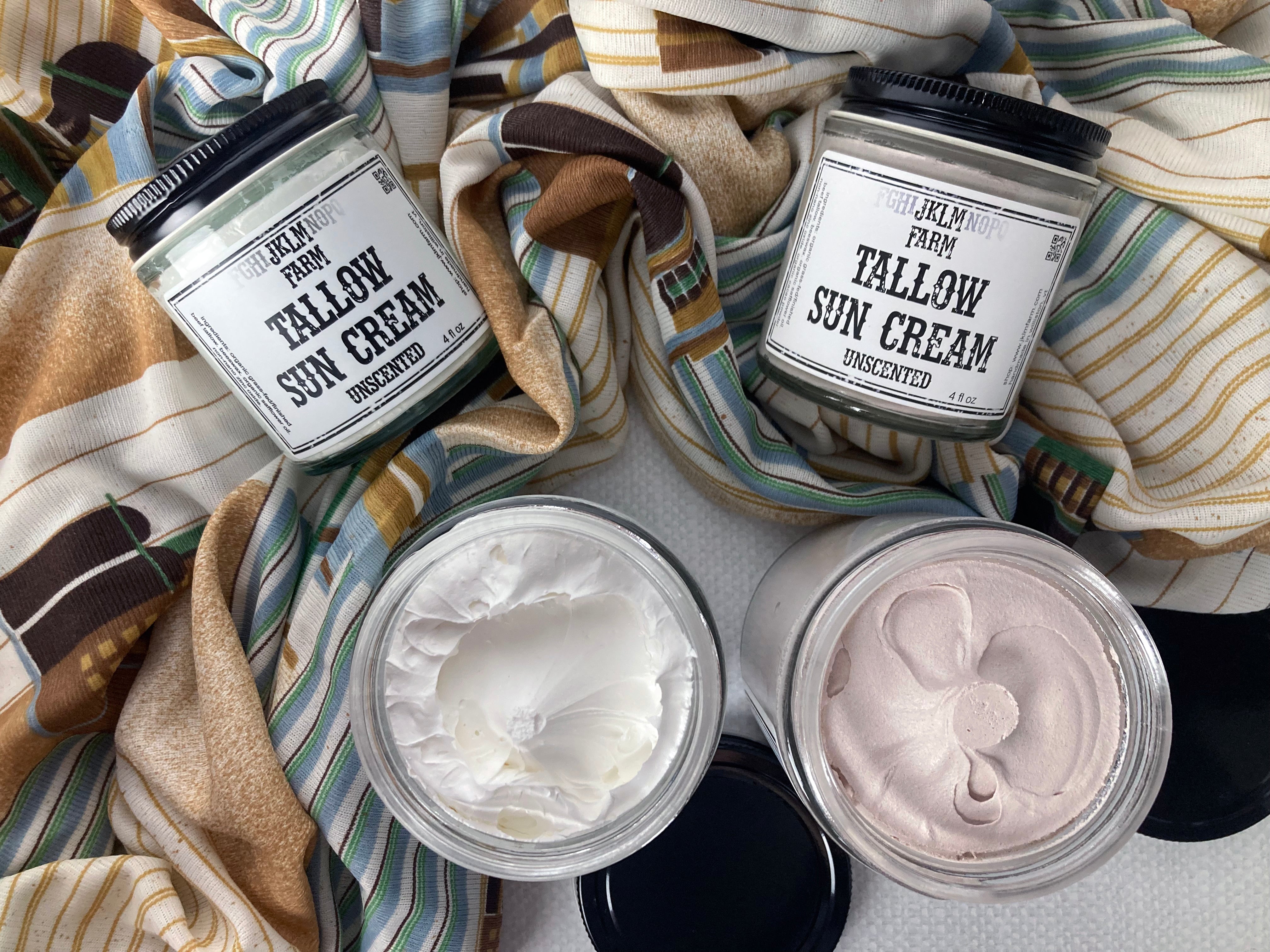 Tallow Sun Cream – jklm farm