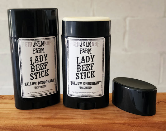 jklm farm lady beef stick natural organic tallow deodorant