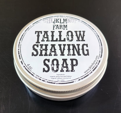 jklm farm natural organic grass-fed tallow shaving soap