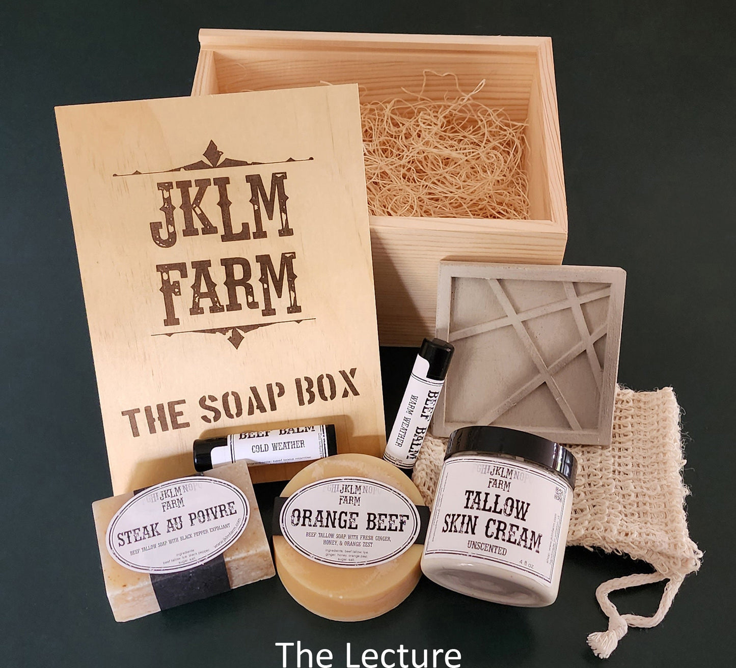 jklm farm natural organic grass-fed tallow marrow soap box gift set lecture