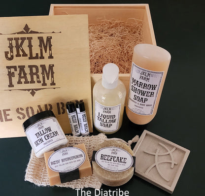 jklm farm natural organic grass-fed tallow marrow soap box gift set diatribe