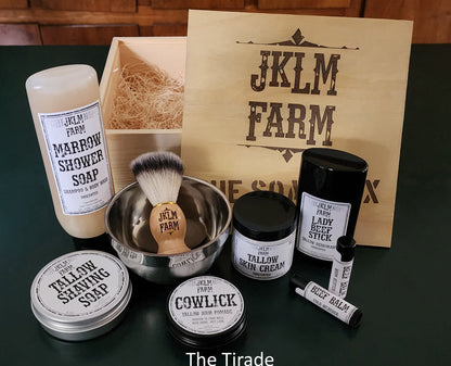 jklm farm natural organic grass-fed tallow marrow soap box gift set tirade