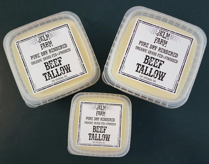 Pure, Dry-Rendered, Organic, Grass-Fed/Finished Tallow